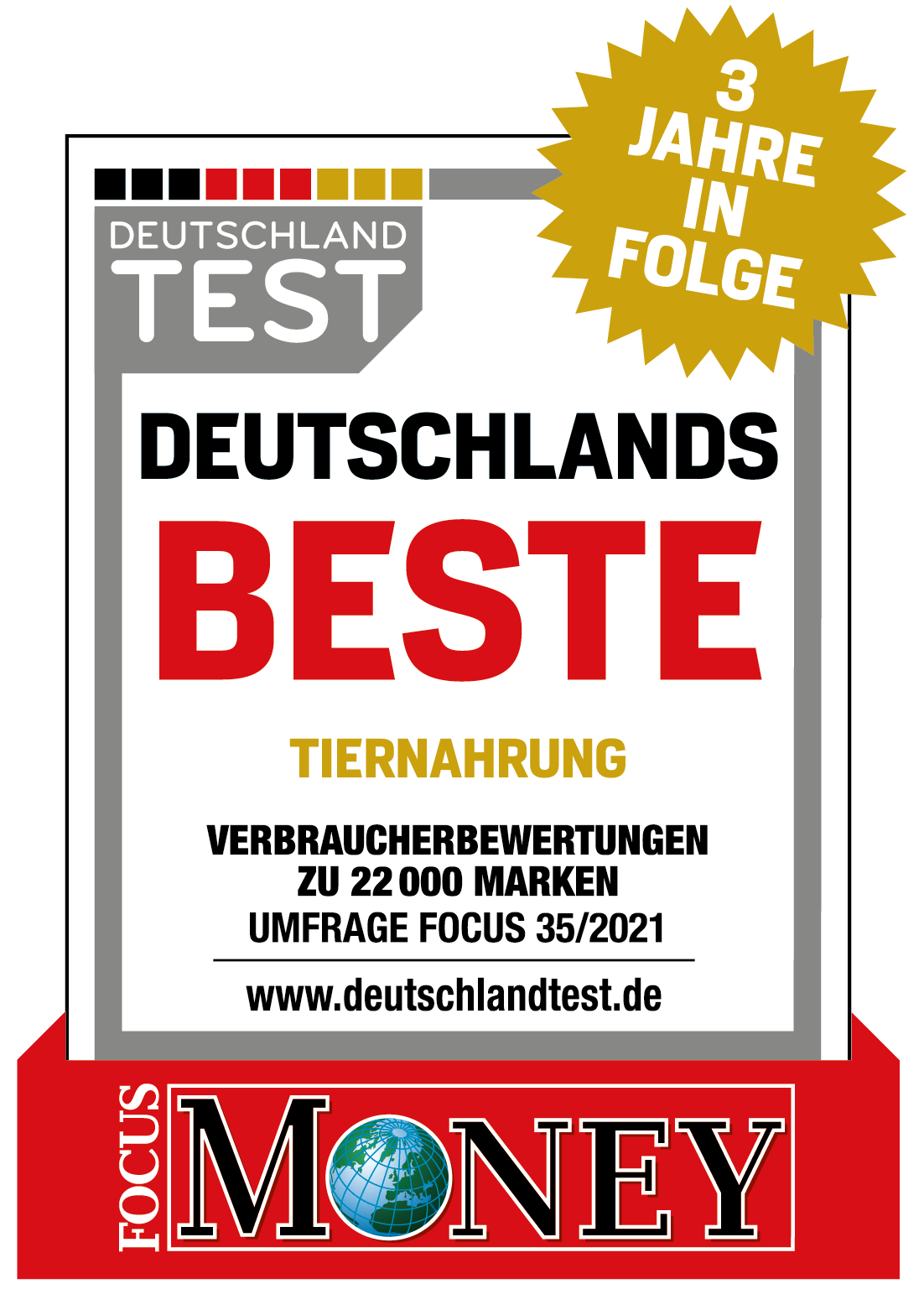 Auszeichnung Beste Tiernahrung Auszeichnung Beste Tiernahrung